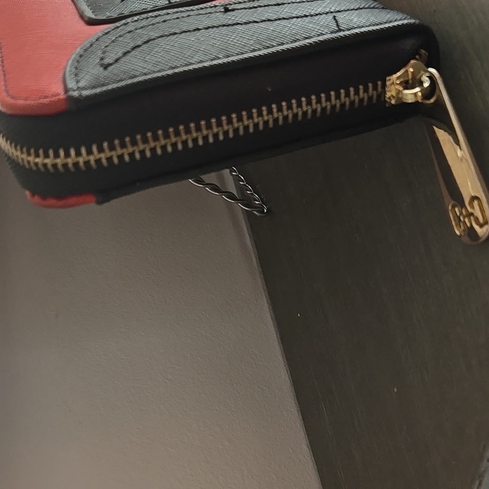 Coco + Carmen Red and Black Women's Wallet - Picture 3 of 9